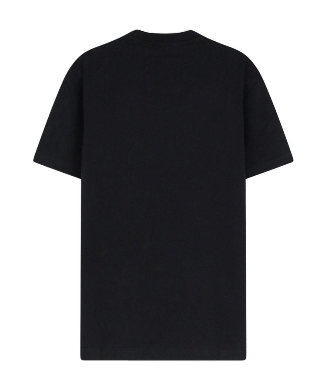 DOLCE&GABBANA Черная хлопковая футболка, фото 2
