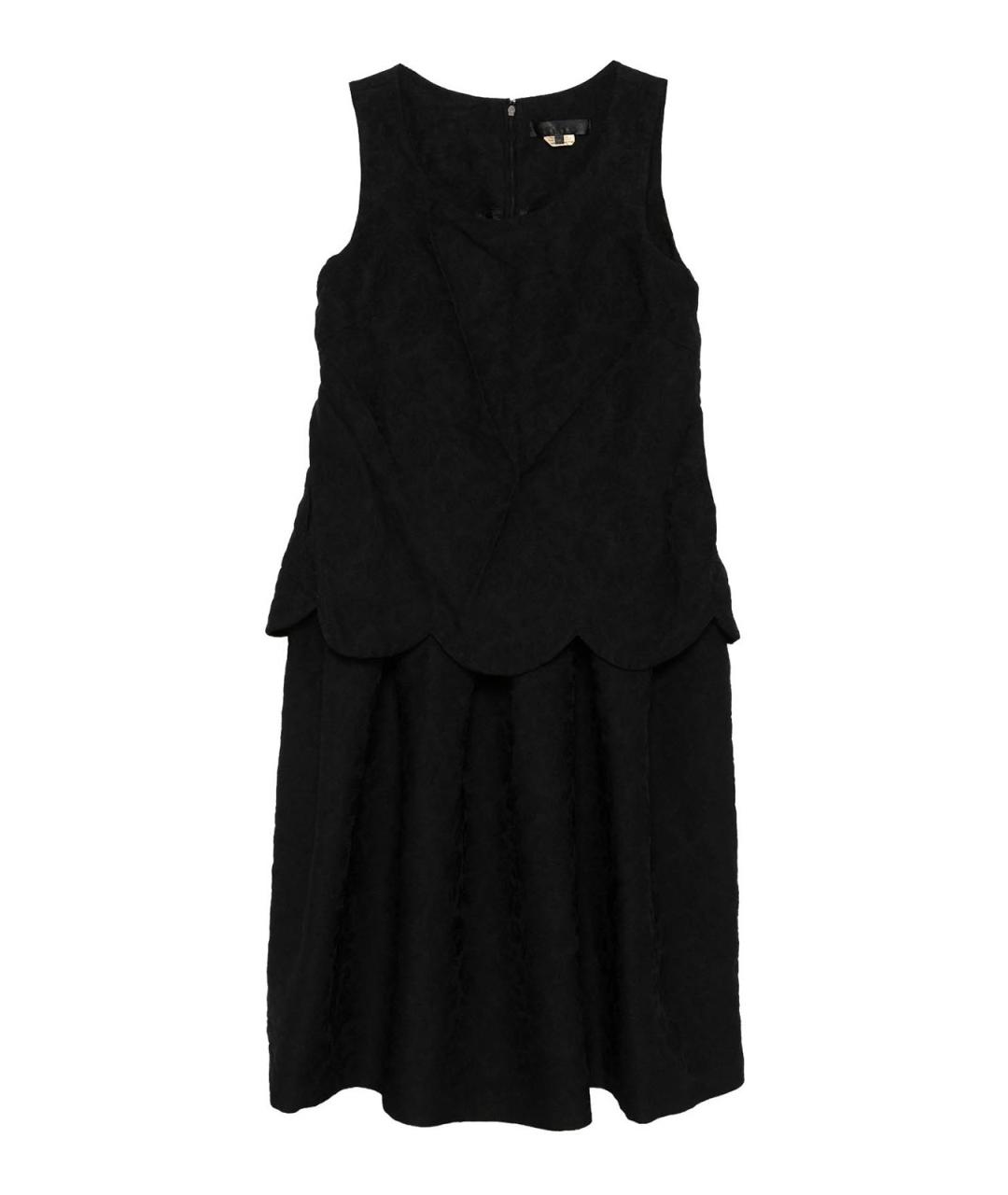 COMME DES GARÇONS PLAY Черное полиэстеровое повседневное платье, фото 1