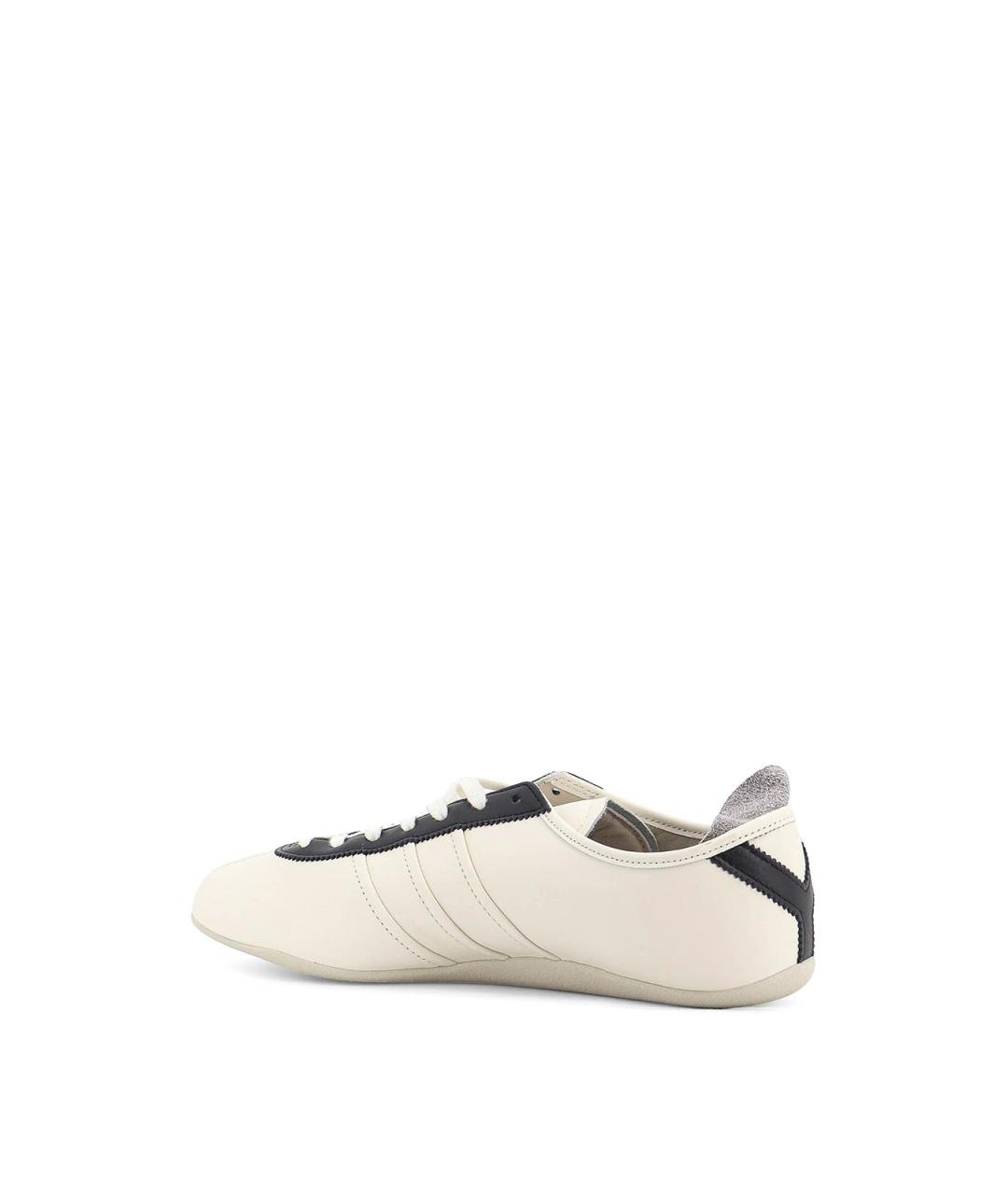 Y-3 Белые кожаные низкие кроссовки / кеды, фото 3