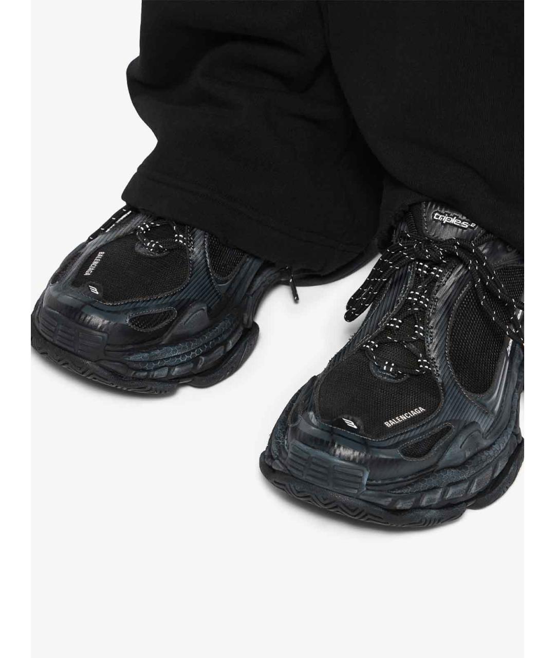 BALENCIAGA Черные синтетические кроссовки, фото 2