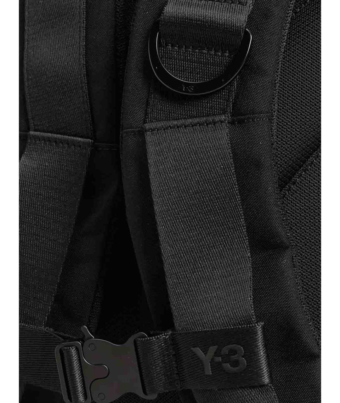 Y-3 Черный синтетический рюкзак, фото 4