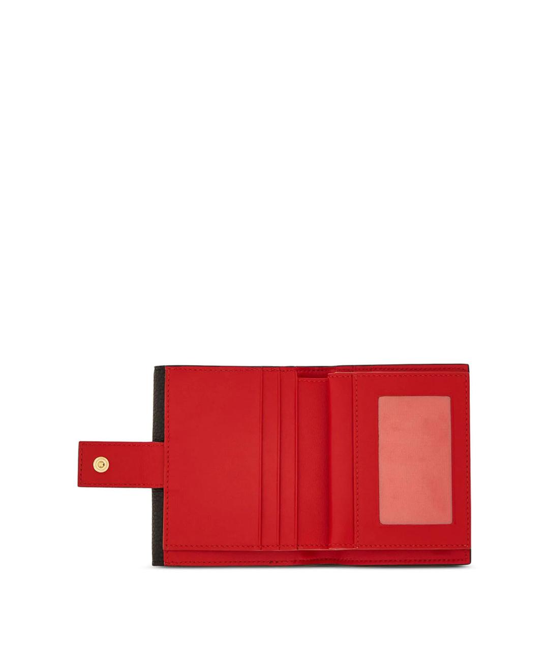FERRAGAMO Черный кожаный кошелек, фото 4