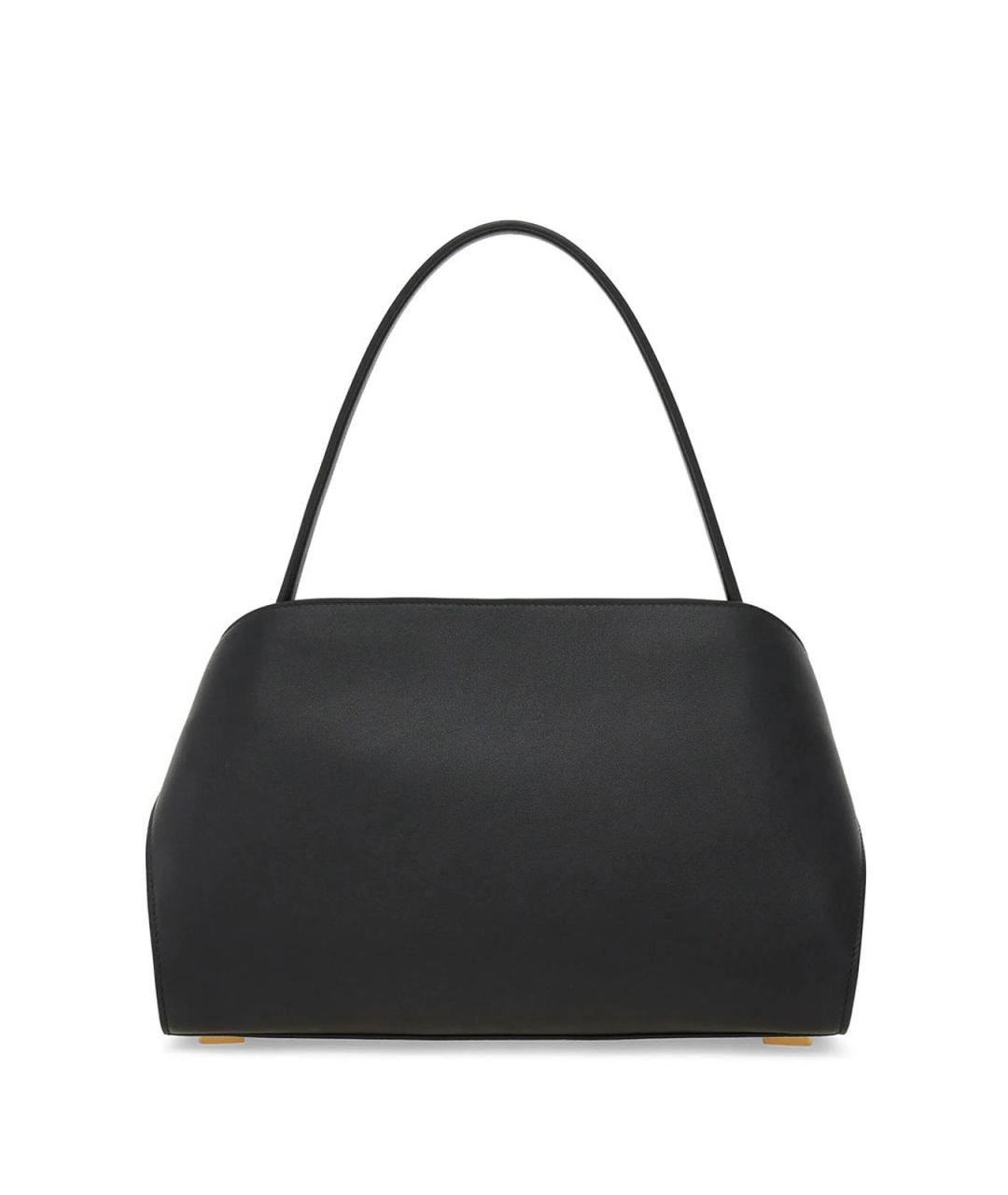 FERRAGAMO Черная кожаная сумка тоут, фото 2