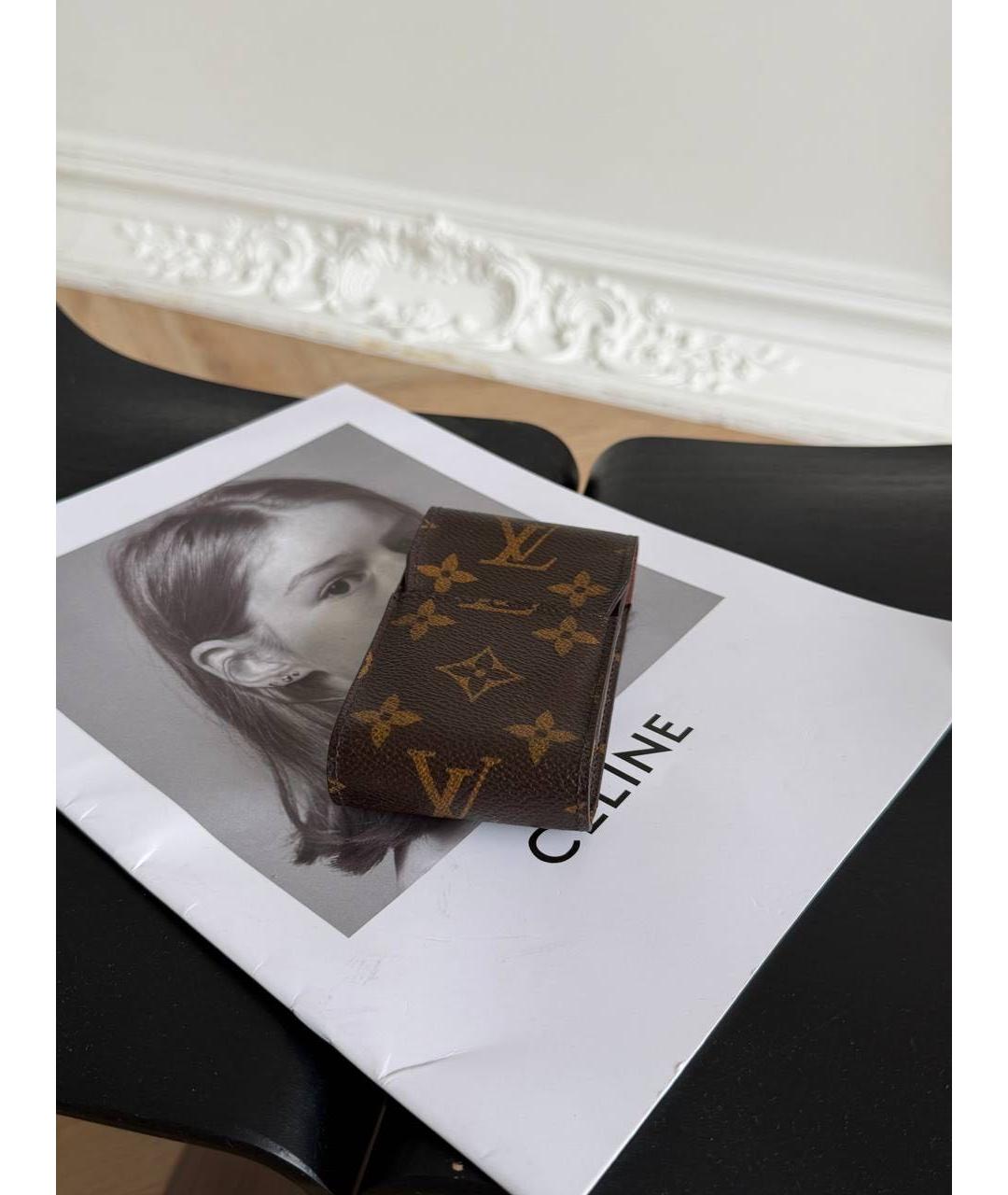 LOUIS VUITTON Коричневый кардхолдер, фото 2