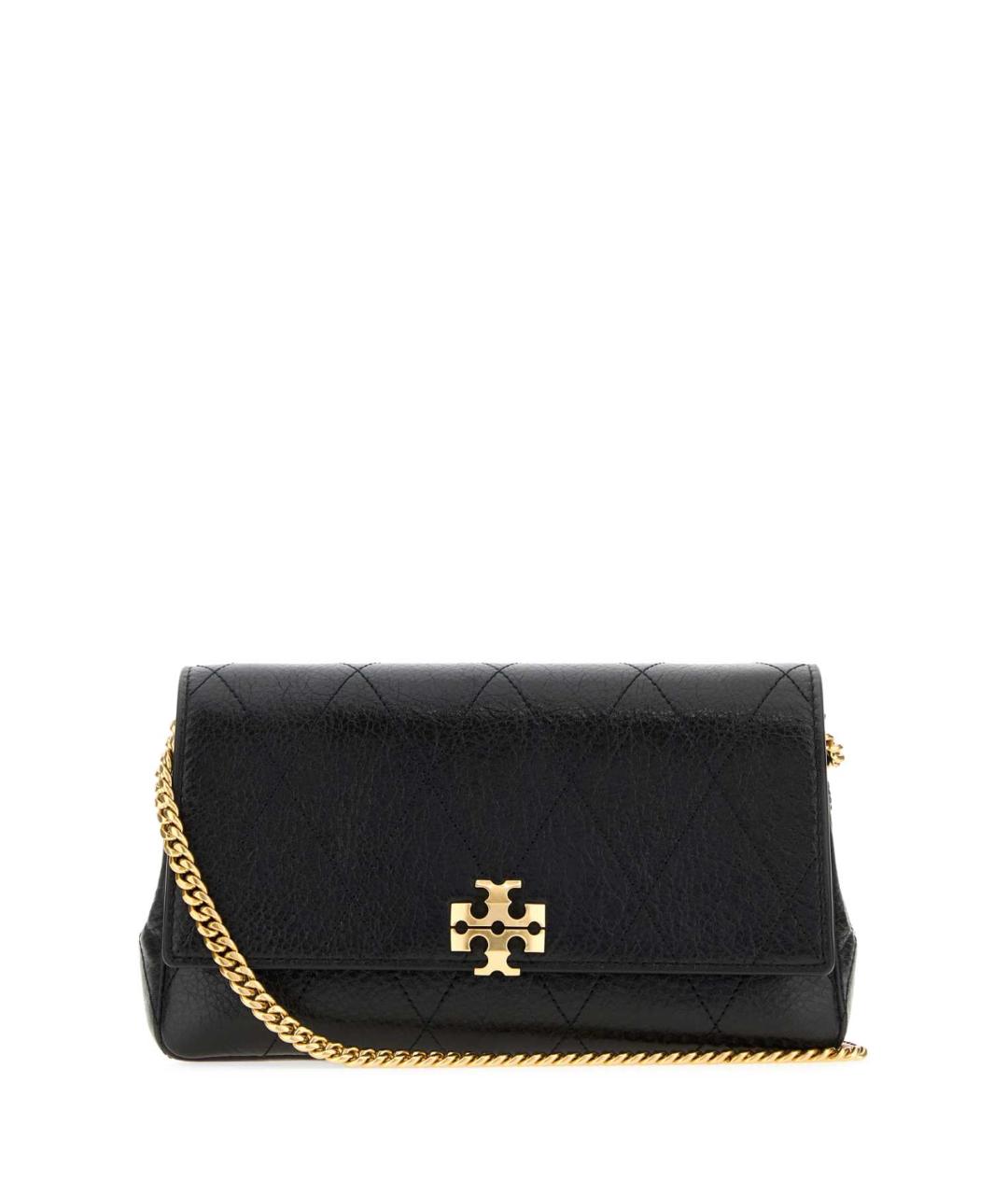 TORY BURCH Черная кожаная сумка через плечо, фото 3