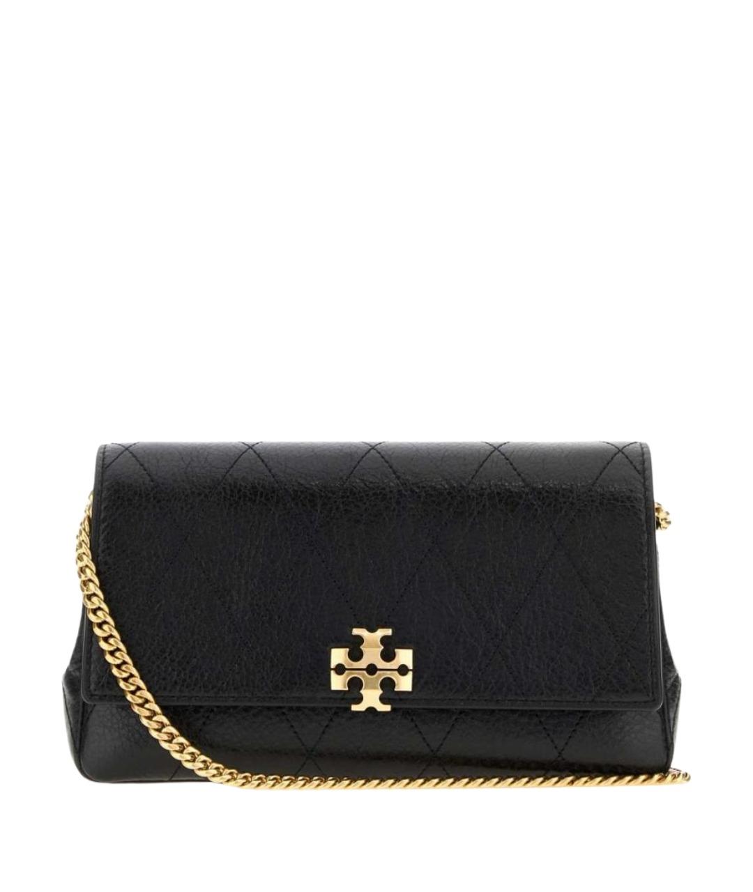 TORY BURCH Черная кожаная сумка через плечо, фото 1