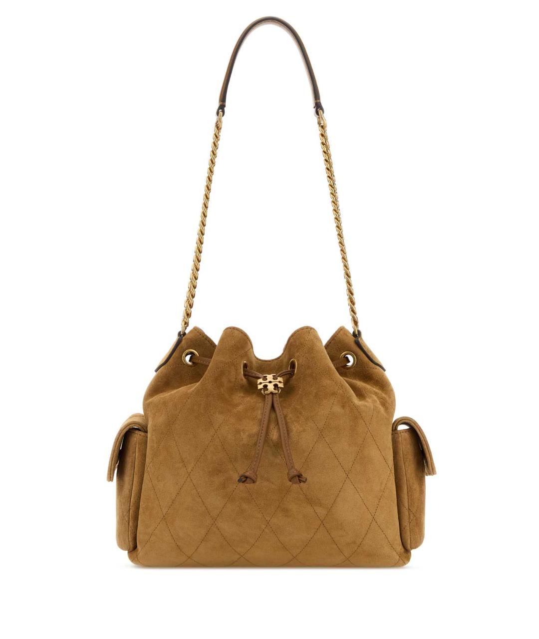 TORY BURCH Бежевая кожаная сумка через плечо, фото 1