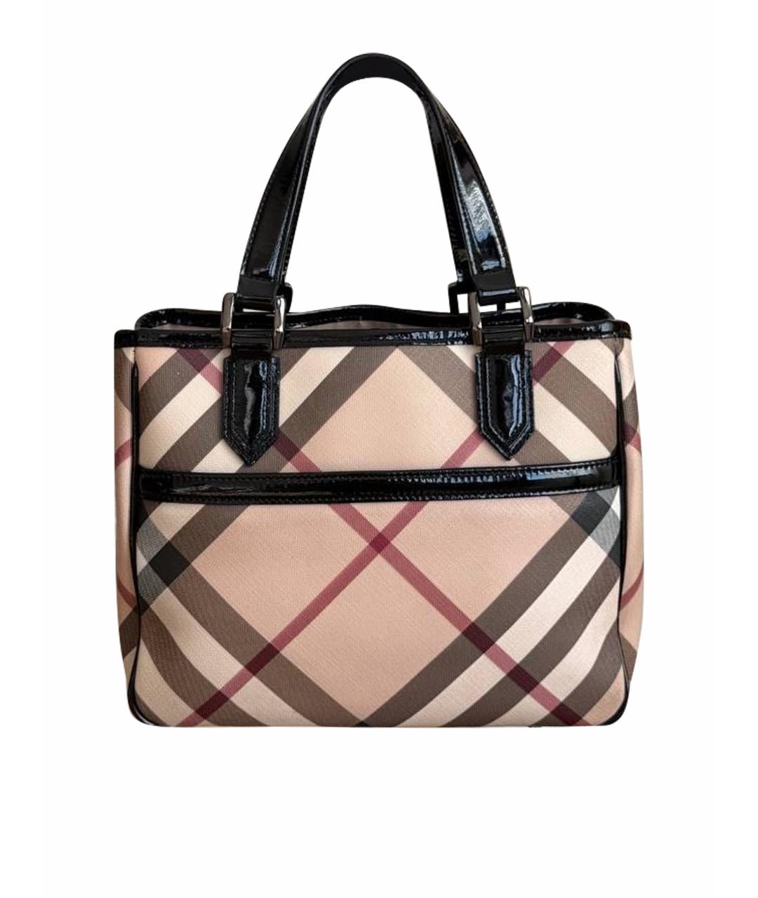 BURBERRY Бежевая сумка с короткими ручками, фото 1