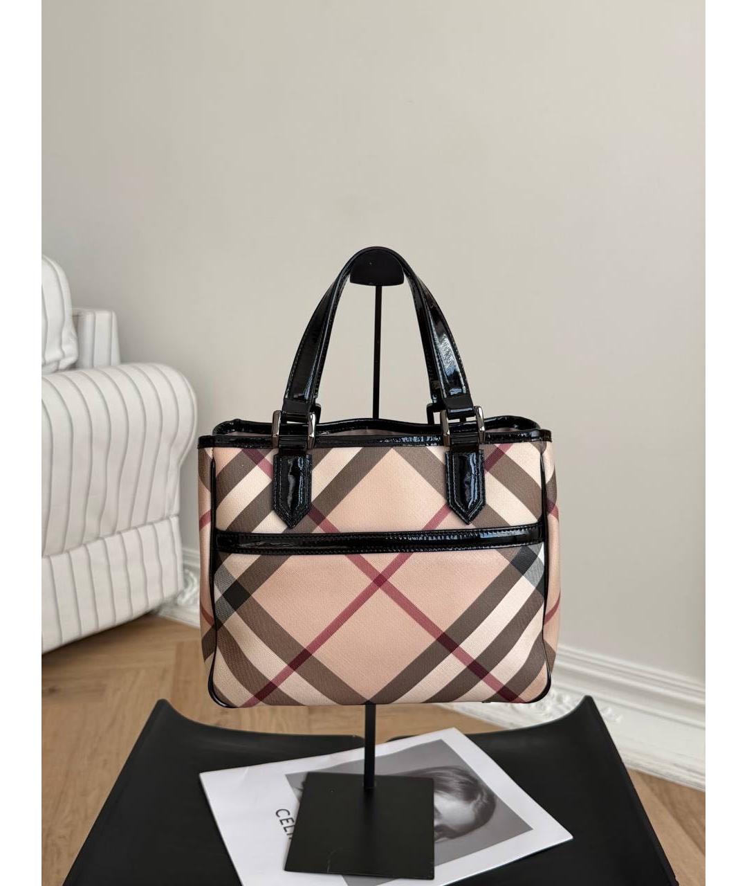 BURBERRY Бежевая сумка с короткими ручками, фото 9