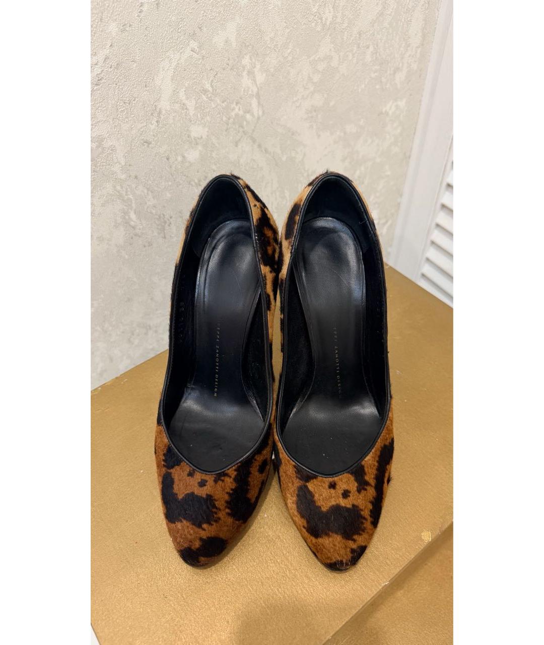 GIUSEPPE ZANOTTI DESIGN Коричневые туфли из экзотической кожи, фото 2