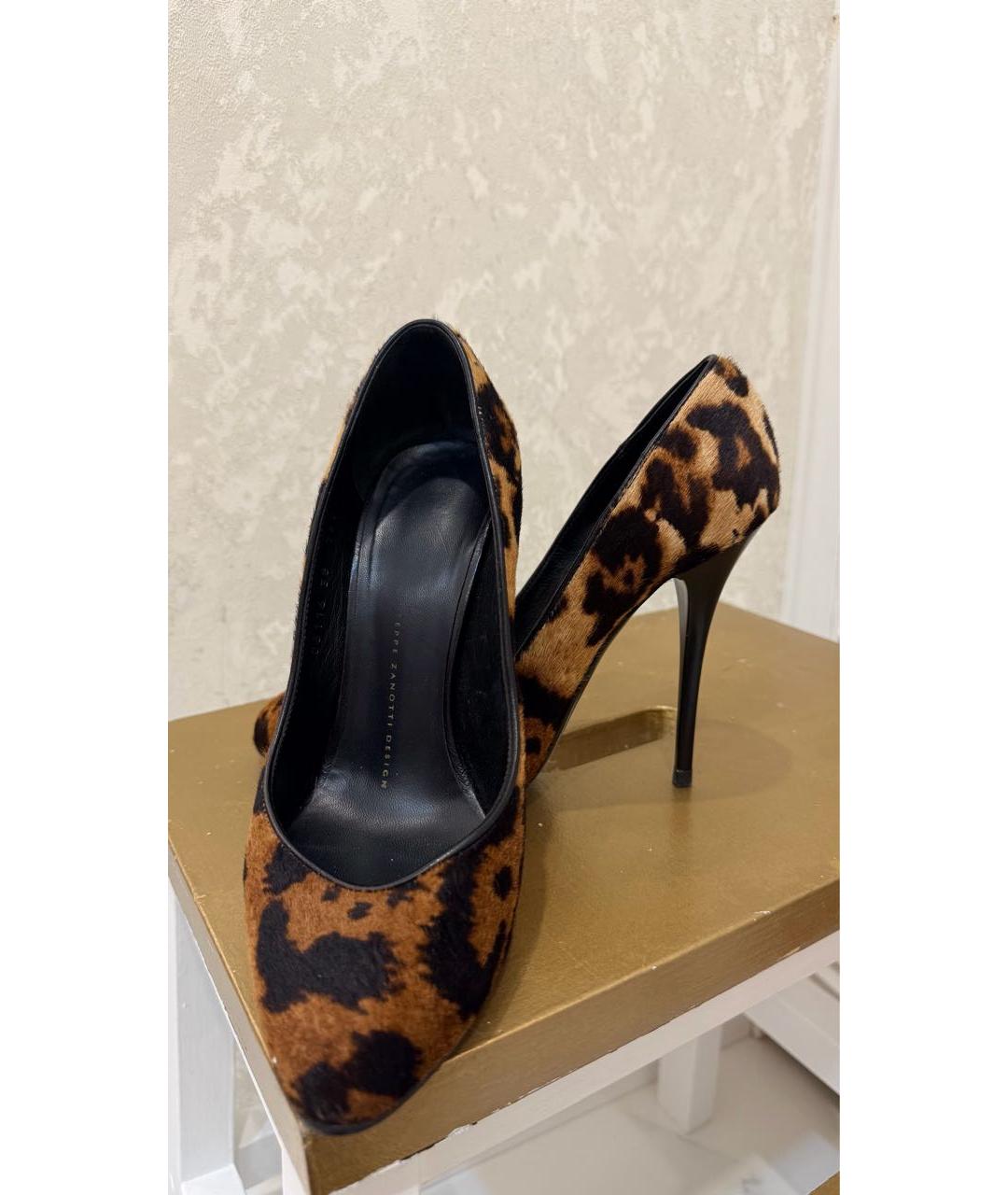 GIUSEPPE ZANOTTI DESIGN Коричневые туфли из экзотической кожи, фото 3