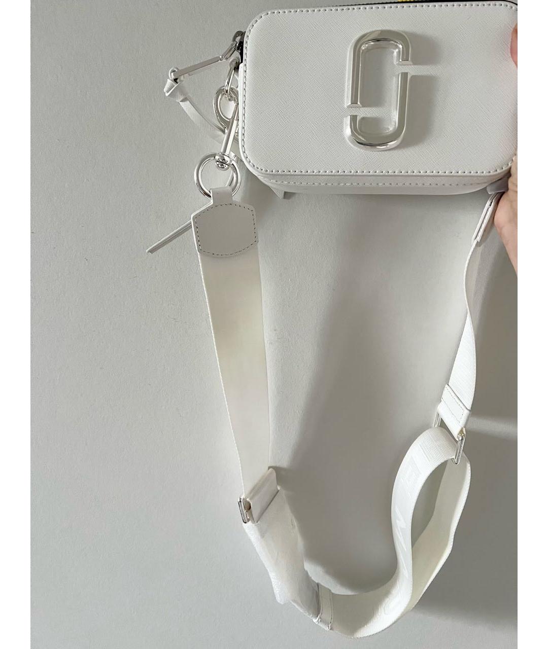 MARC JACOBS Белая кожаная сумка через плечо, фото 3