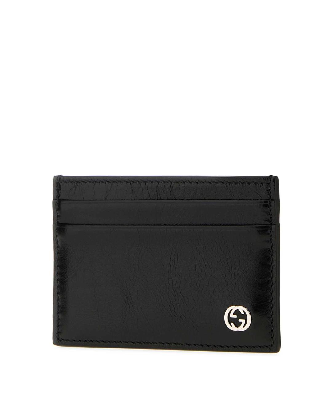 GUCCI Черный кожаный кардхолдер, фото 2