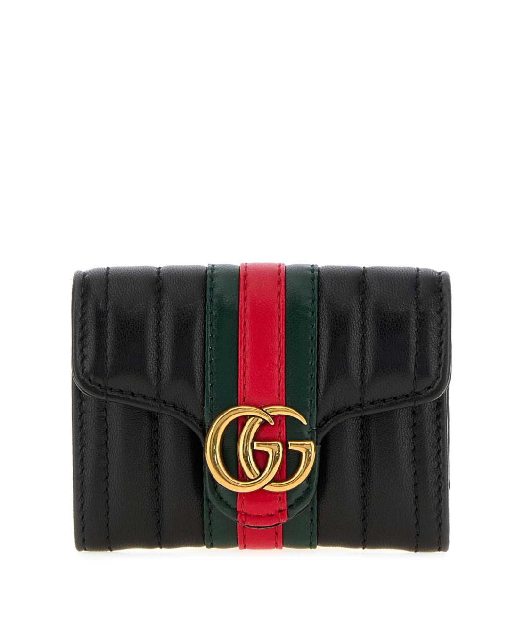 GUCCI Черный кожаный кошелек, фото 1