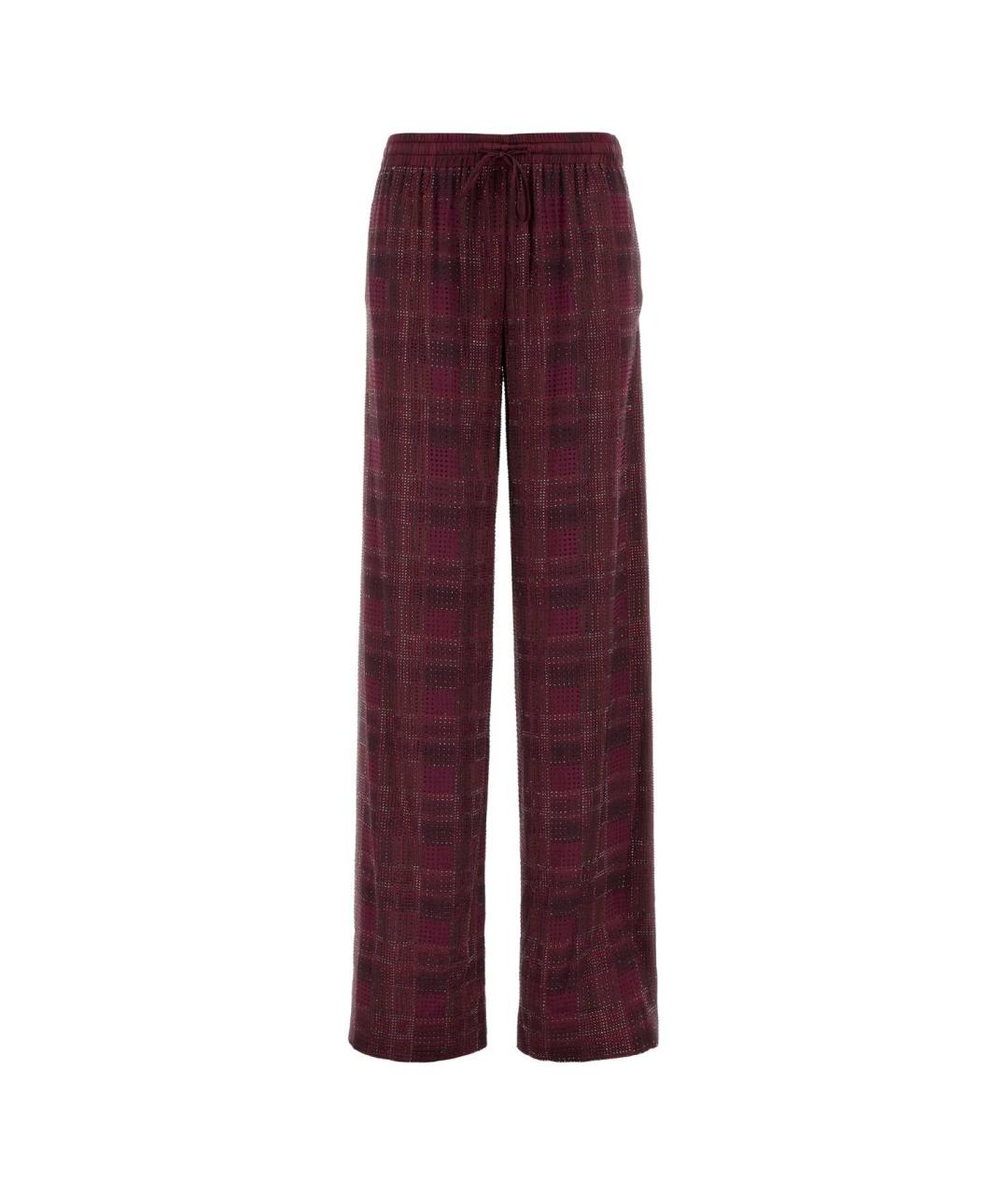 ERMANNO SCERVINO Мульти шелковые прямые брюки, фото 1