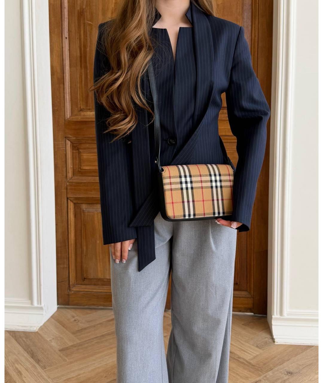 BURBERRY Бежевая поясная сумка, фото 4