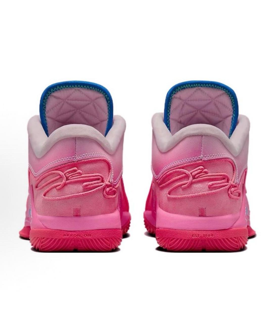 NIKE Розовые текстильные кроссовки, фото 4