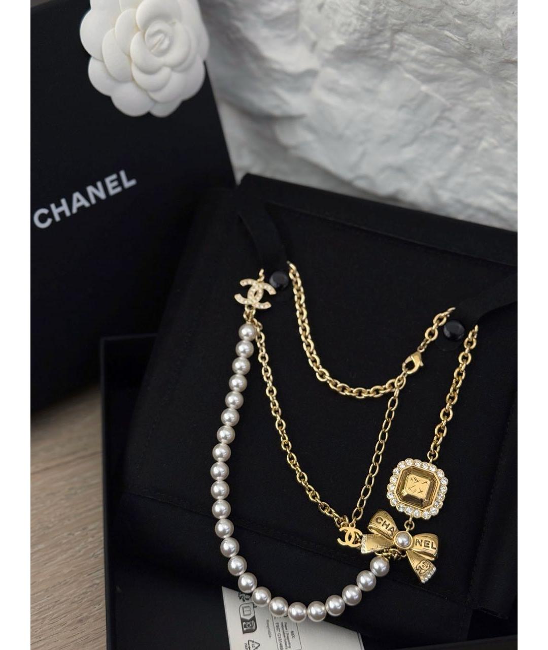 CHANEL Золотое колье, фото 6