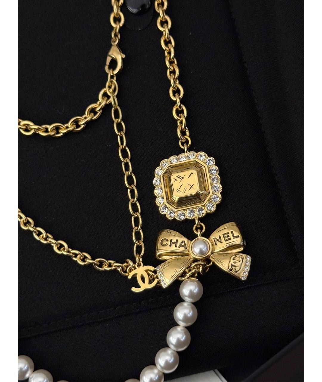 CHANEL Золотое колье, фото 3
