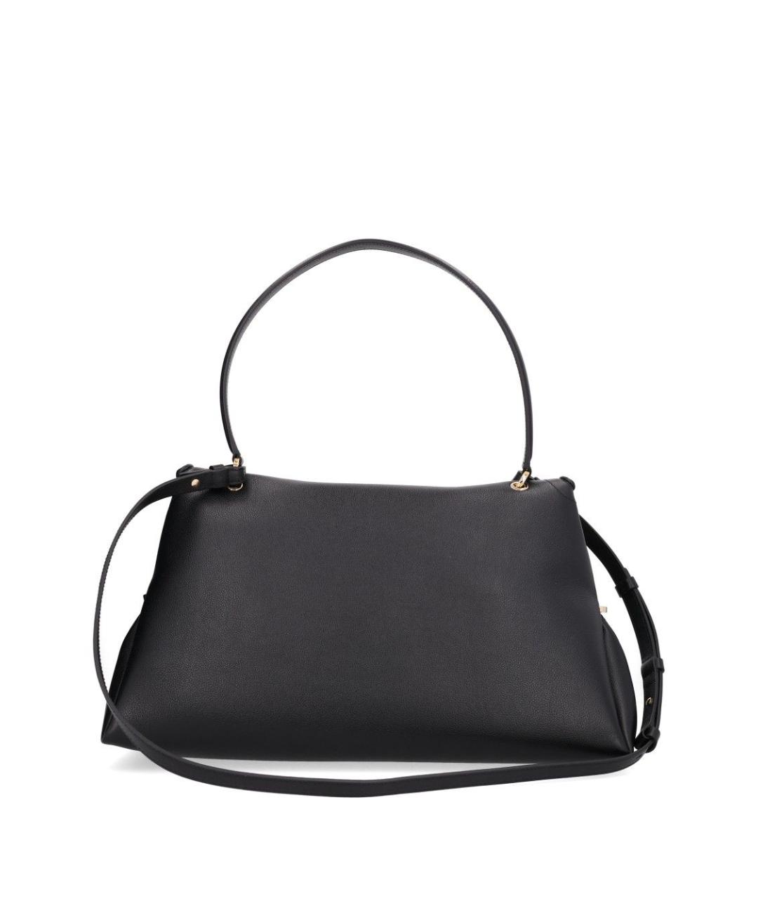 FERRAGAMO Черная кожаная сумка тоут, фото 3