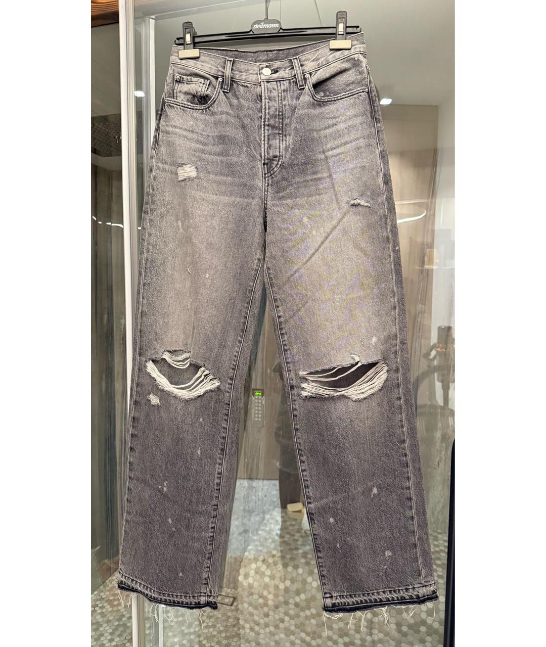 AMIRI Черные хлопковые прямые джинсы, фото 5