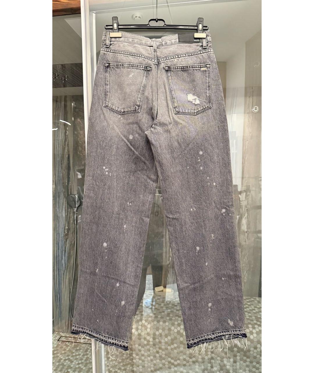 AMIRI Черные хлопковые прямые джинсы, фото 2