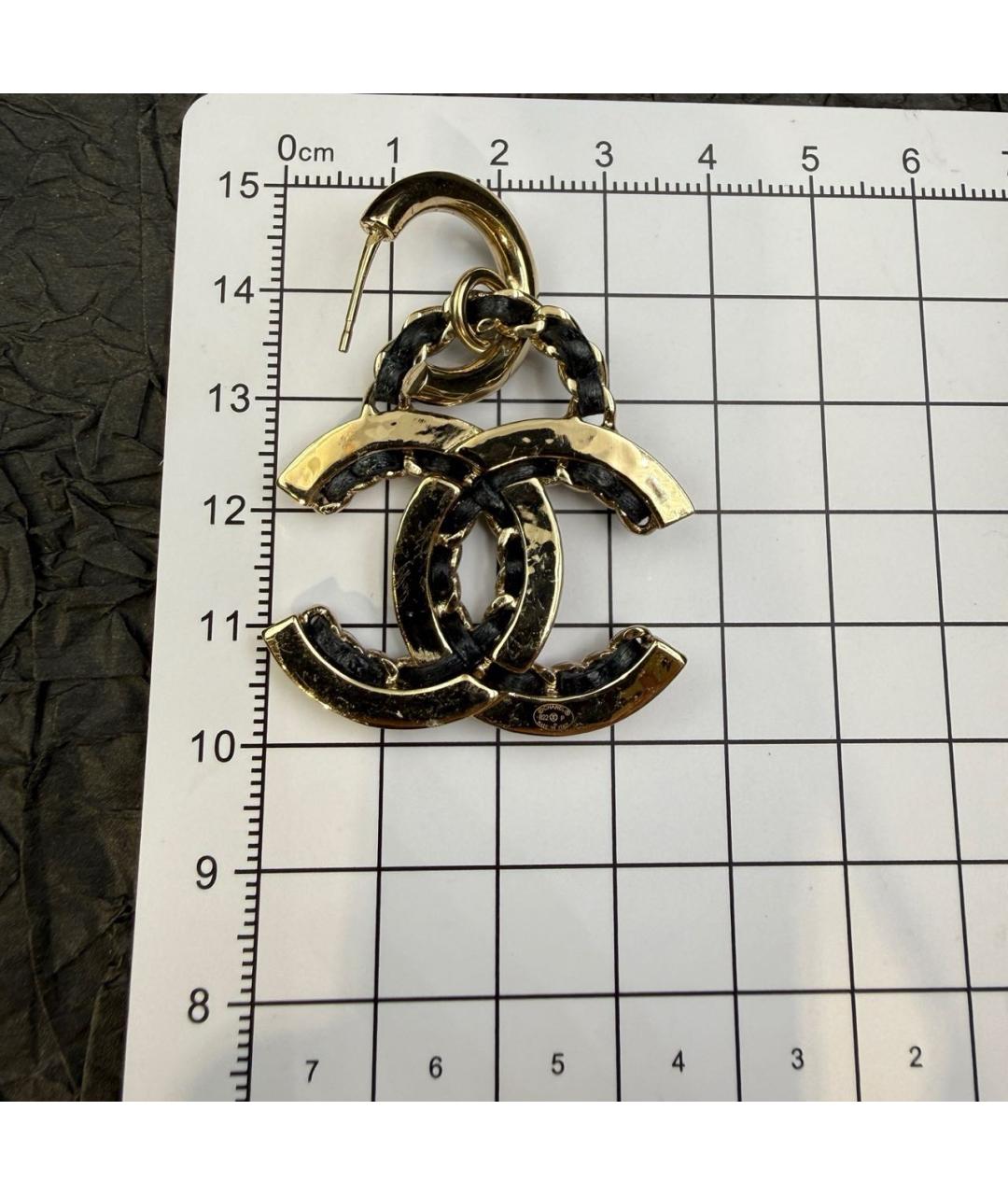 CHANEL Золотые серьги, фото 3