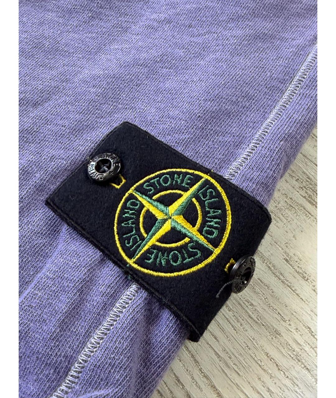 STONE ISLAND Фиолетовые хлопковые шорты, фото 2