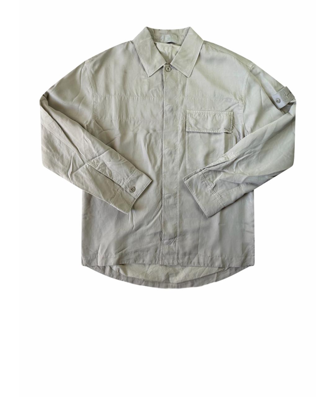 STONE ISLAND Бежевая хлопковая куртка, фото 1