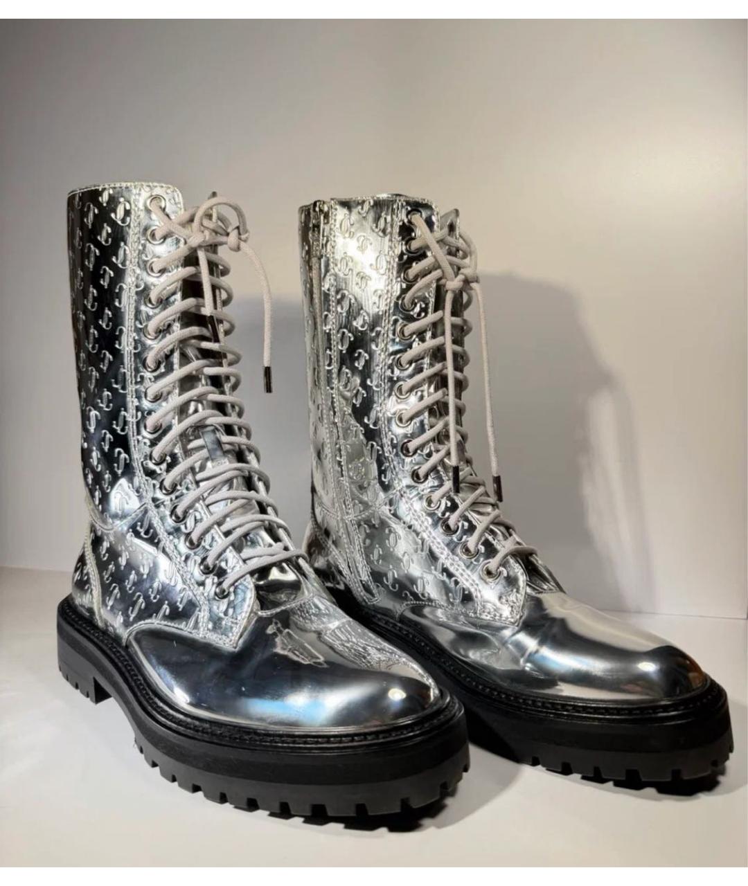 JIMMY CHOO Серебряные ботинки, фото 3