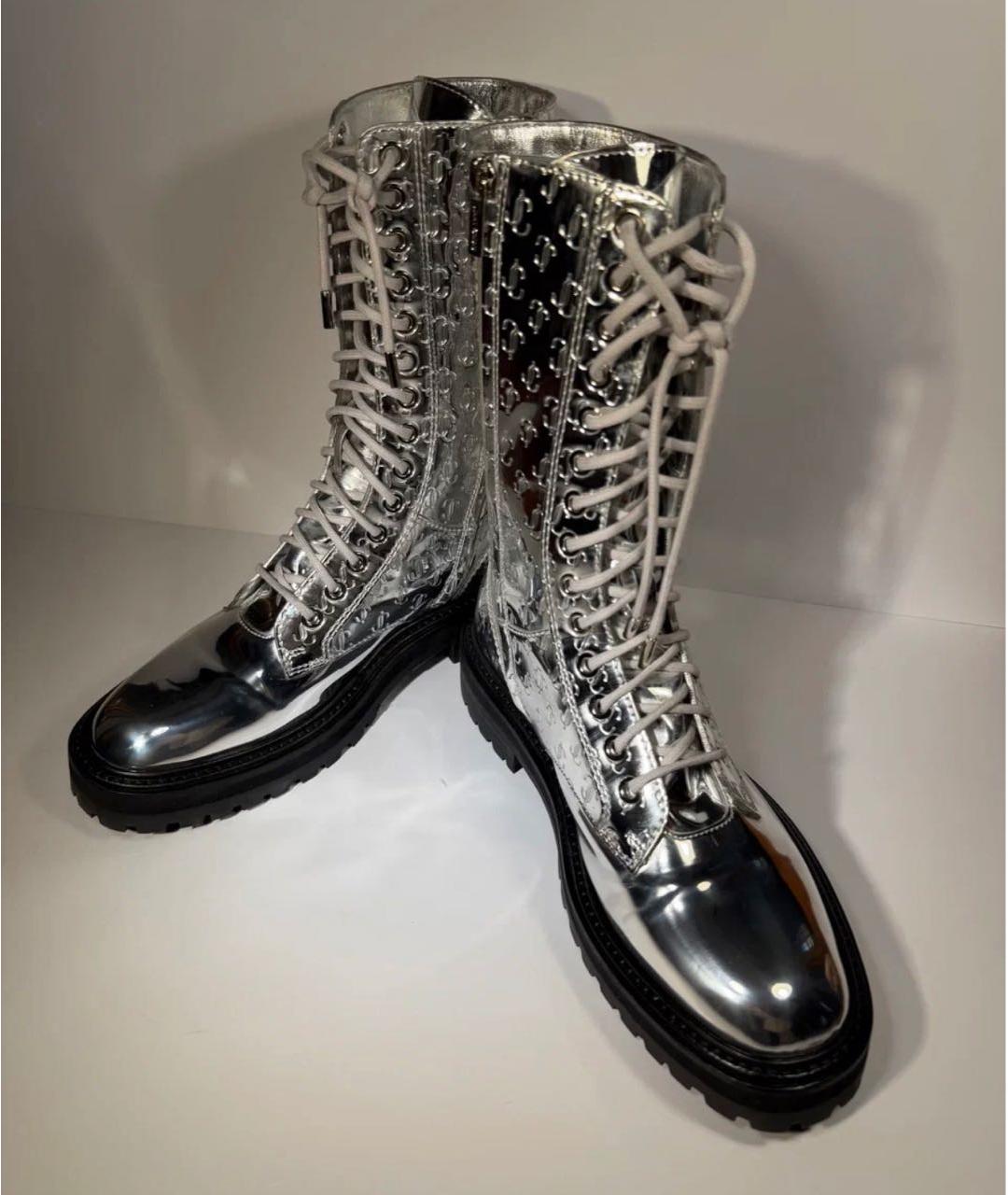 JIMMY CHOO Серебряные ботинки, фото 4