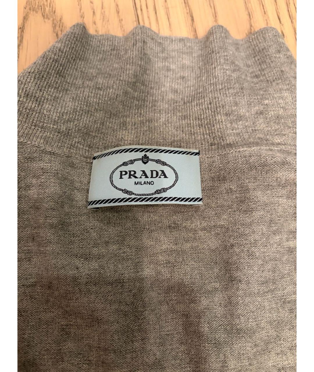 PRADA Серый кашемировый джемпер / свитер, фото 3