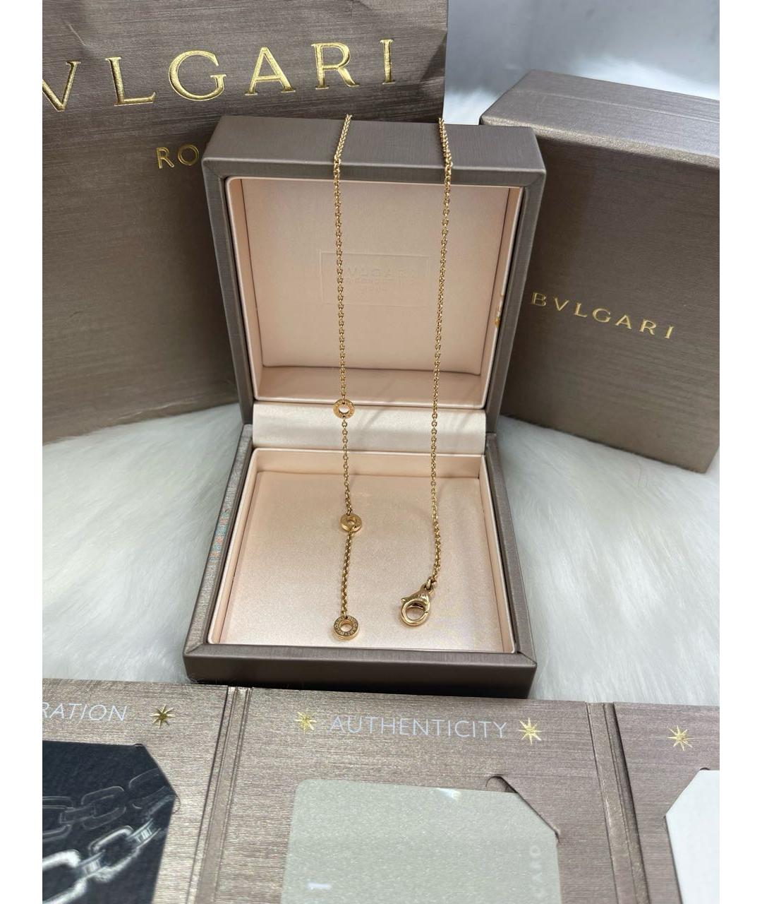 BVLGARI Золотое колье из розового золота, фото 5