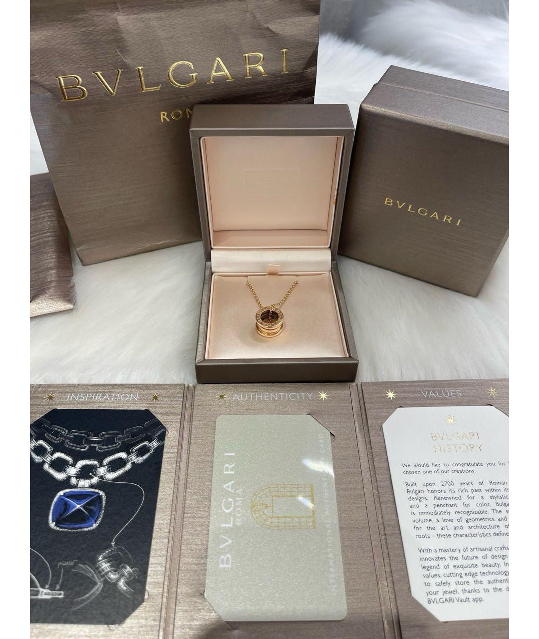 BVLGARI Золотое колье из розового золота, фото 2