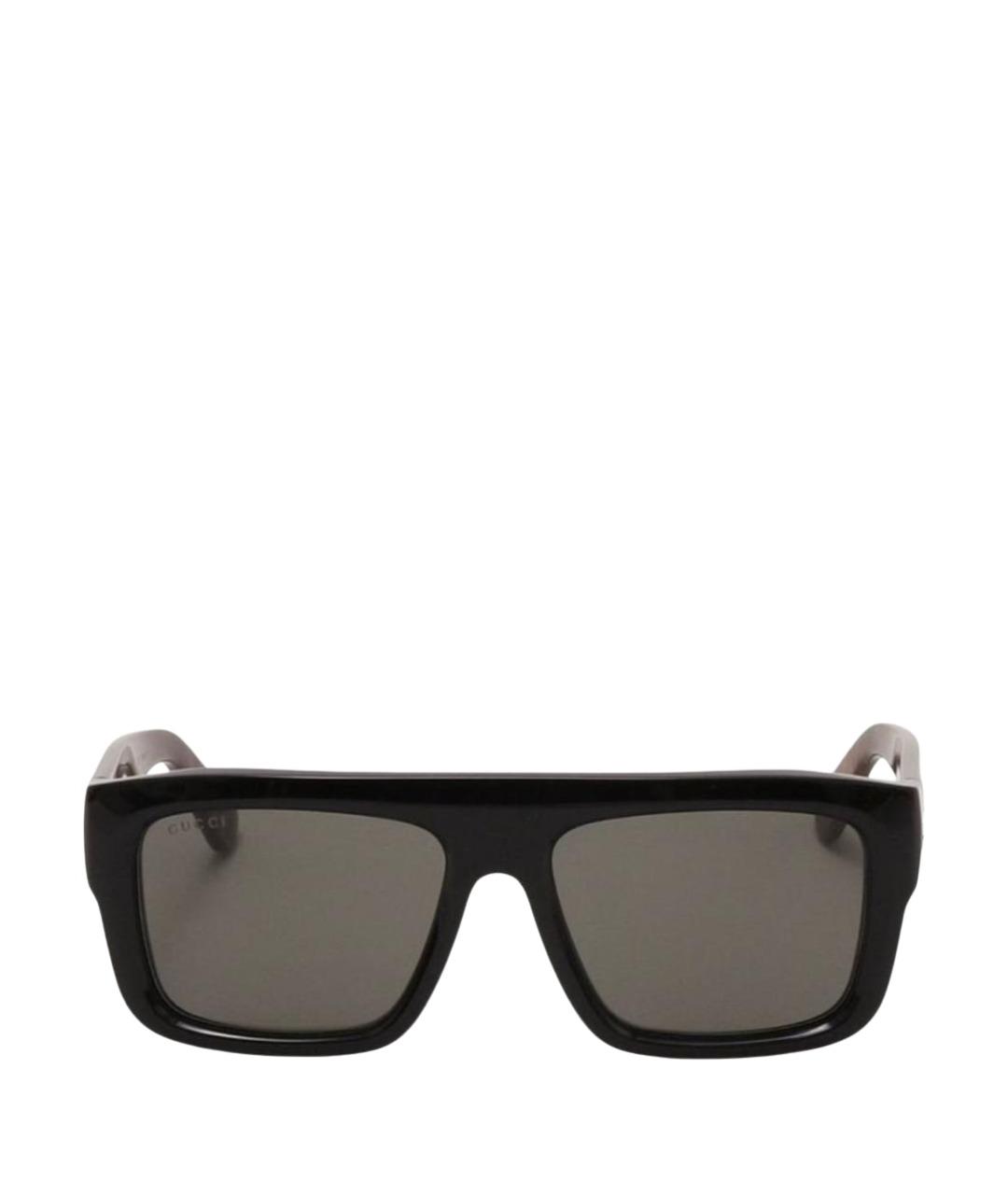 GUCCI Черные пластиковые солнцезащитные очки, фото 1