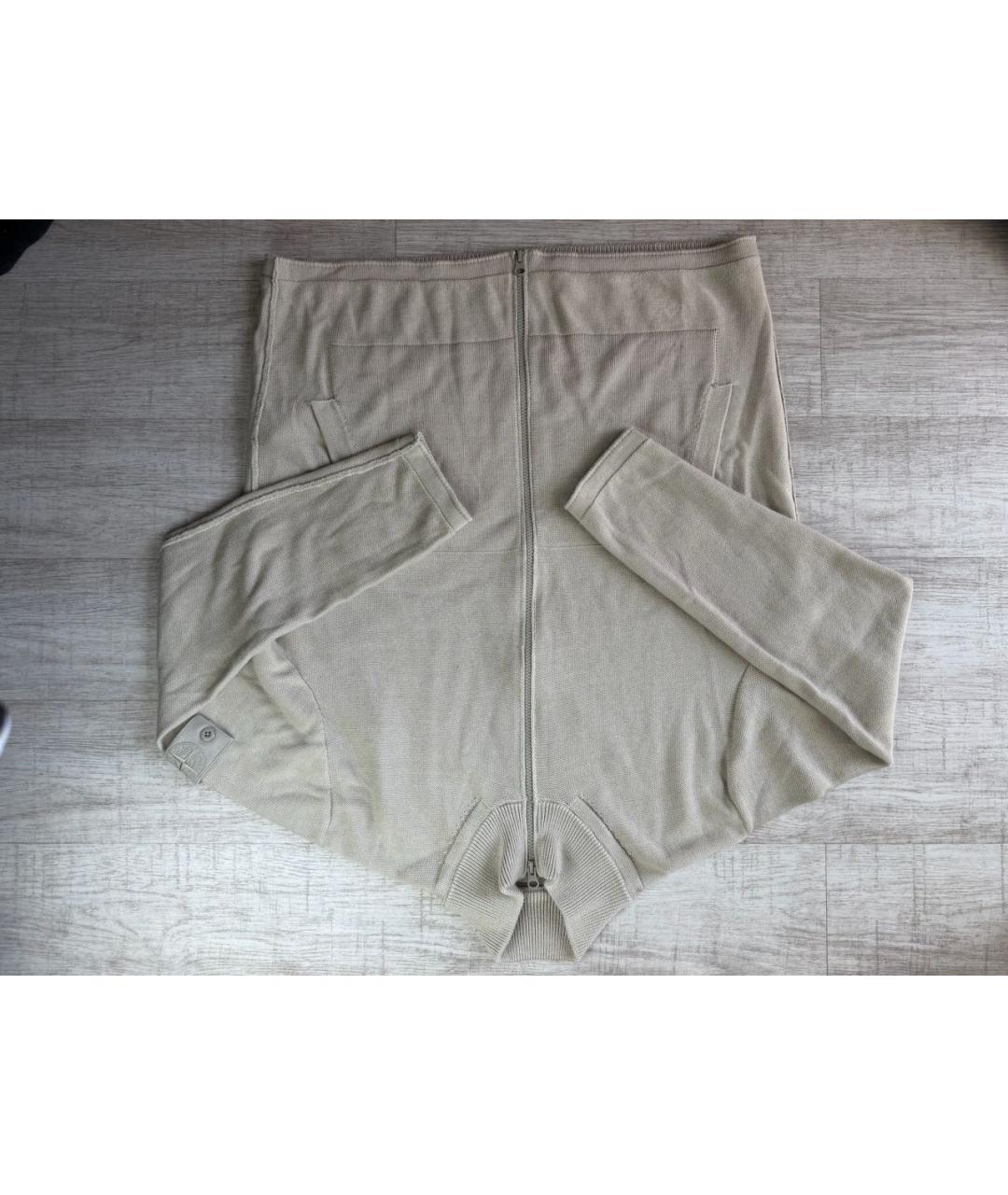 STONE ISLAND Бежевый хлопковый джемпер / свитер, фото 7