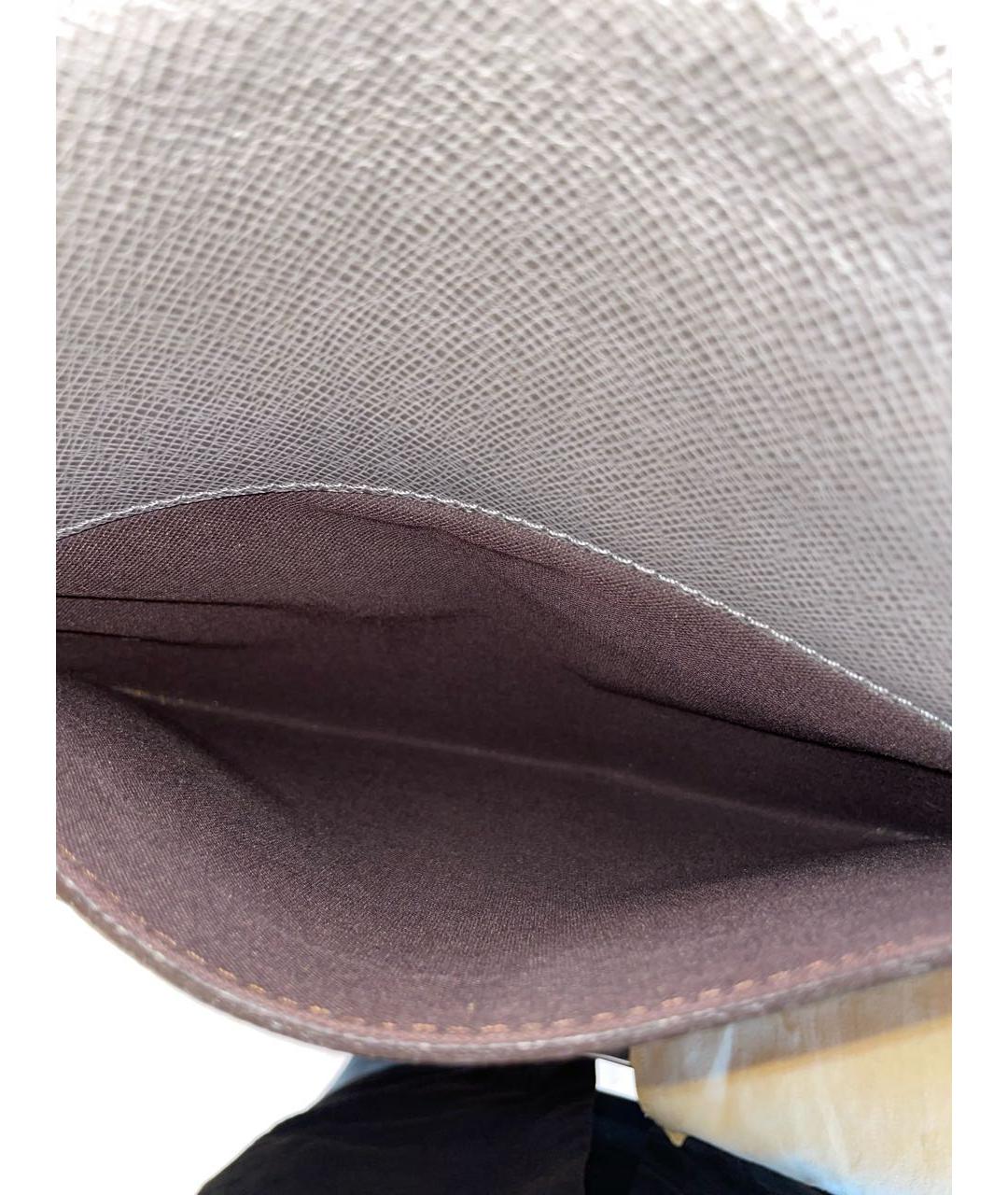 LOUIS VUITTON Серая кожаная сумка на плечо, фото 7