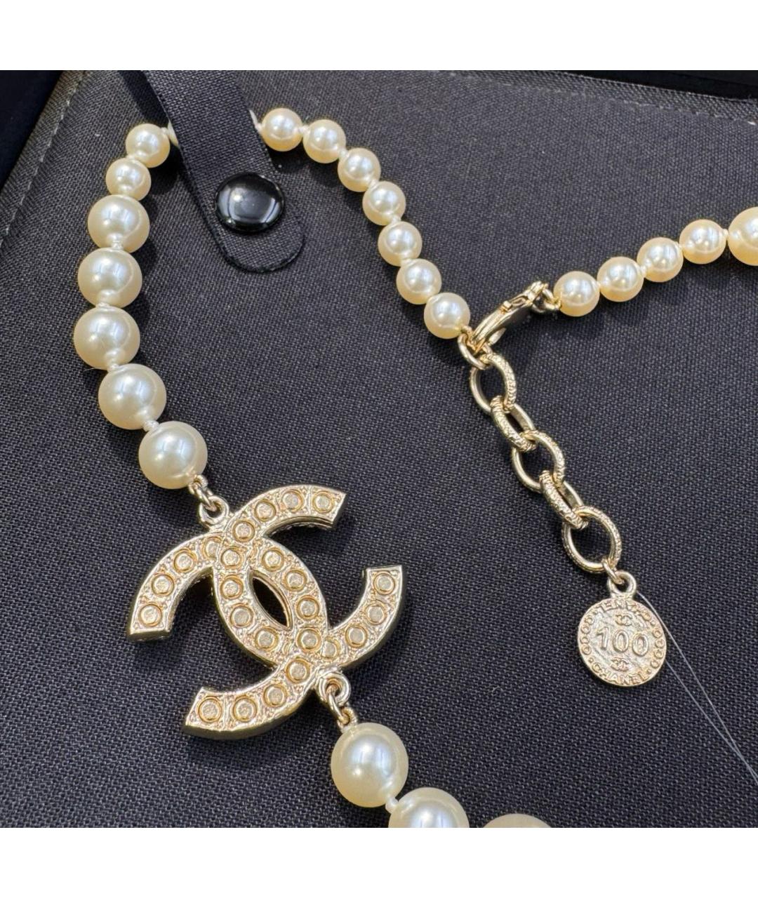 CHANEL Бежевое колье, фото 3