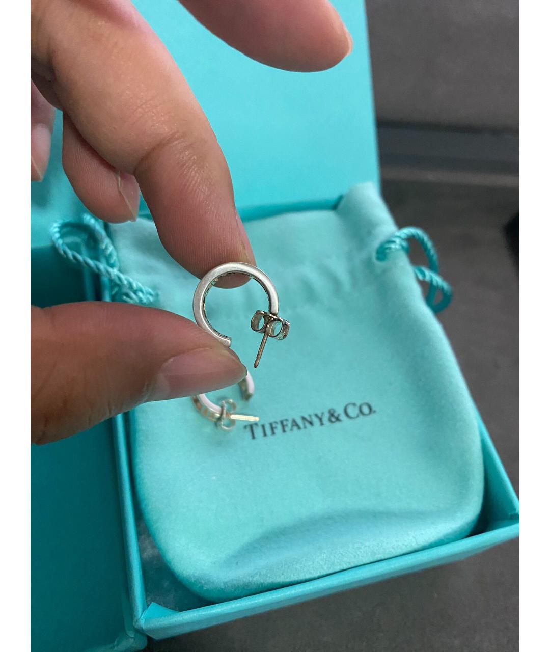 TIFFANY&CO Серебряные серьги, фото 3