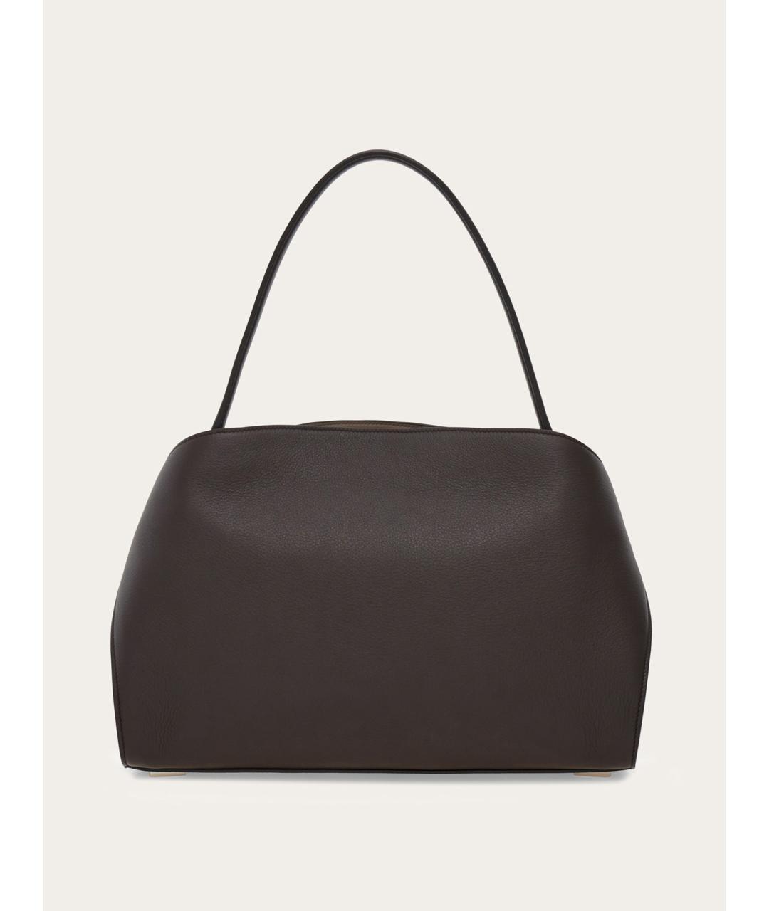 FERRAGAMO Коричневая кожаная сумка тоут, фото 3