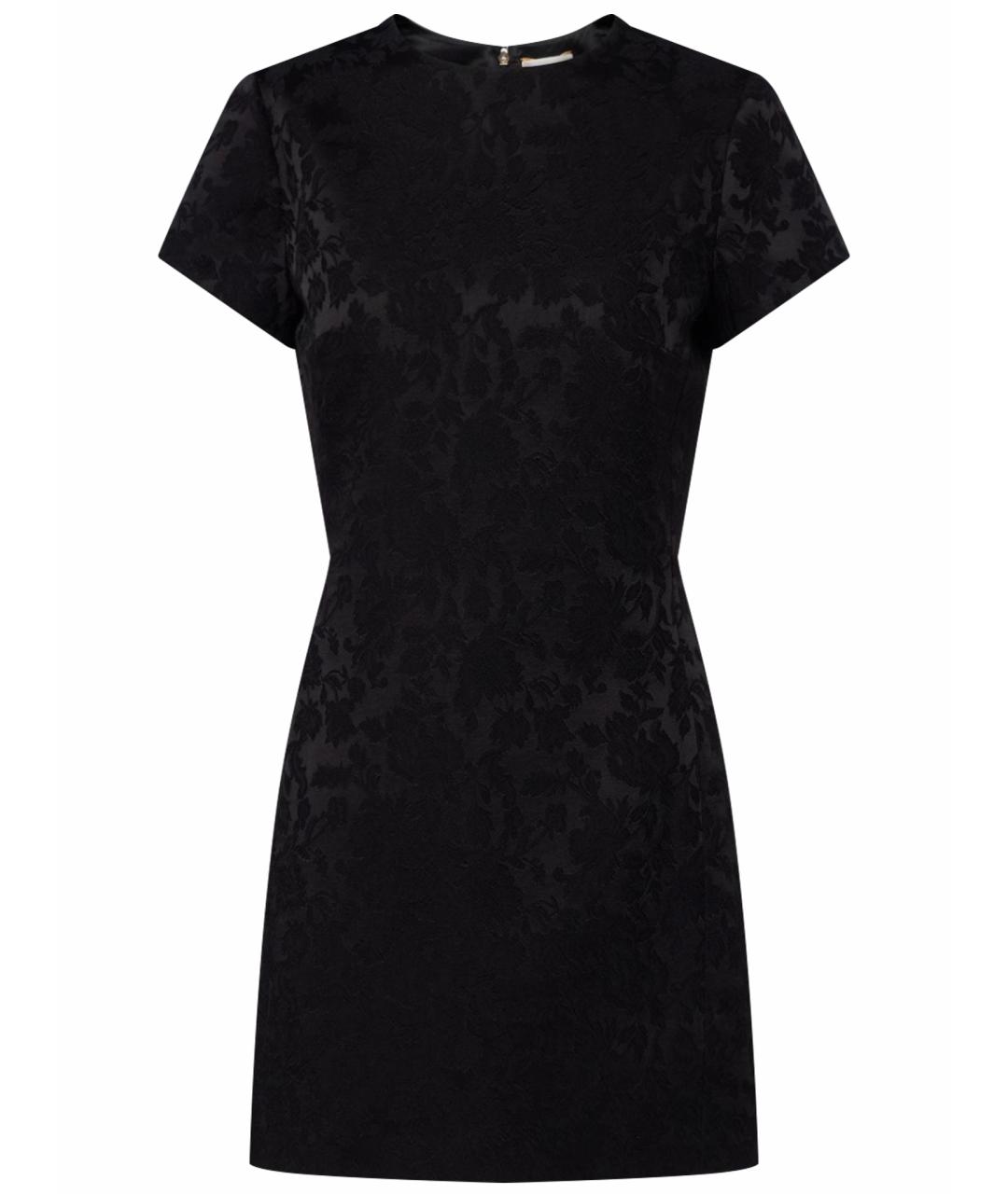 SAINT LAURENT Черное хлопковое повседневное платье, фото 1