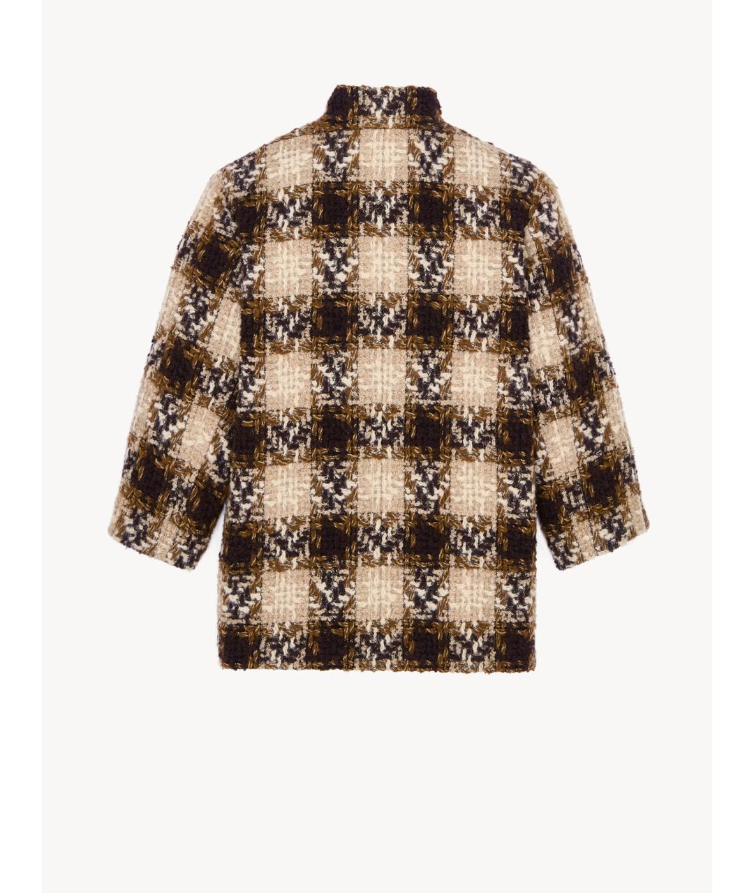 SAINT LAURENT Мульти шерстяное пальто, фото 3