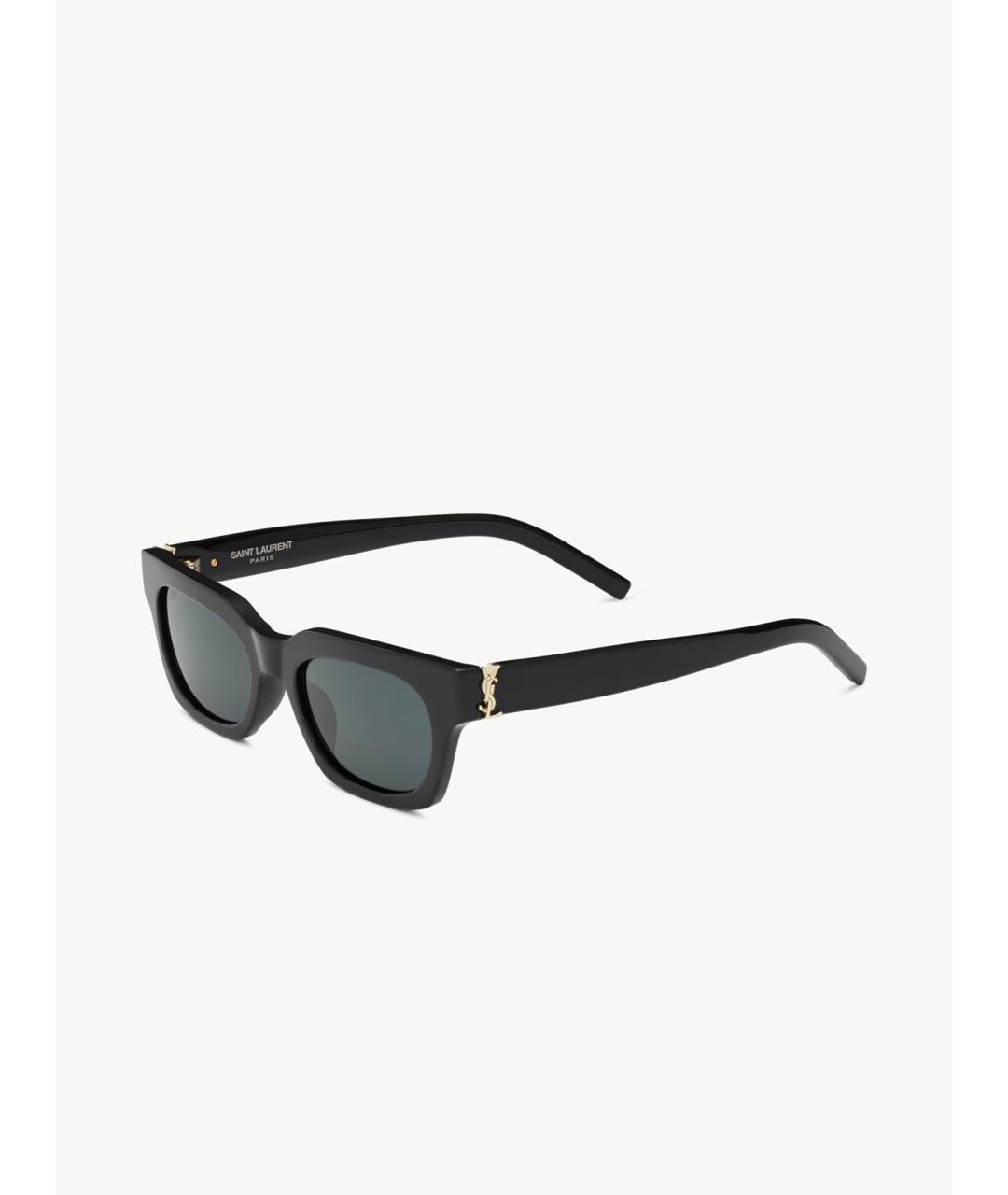 SAINT LAURENT Черные пластиковые солнцезащитные очки, фото 3