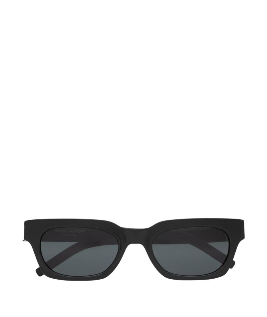 SAINT LAURENT Черные пластиковые солнцезащитные очки, фото 1