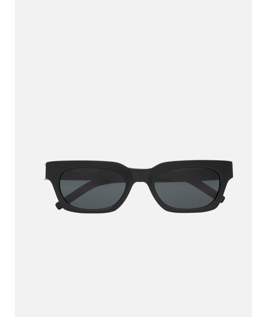 SAINT LAURENT Черные пластиковые солнцезащитные очки, фото 4