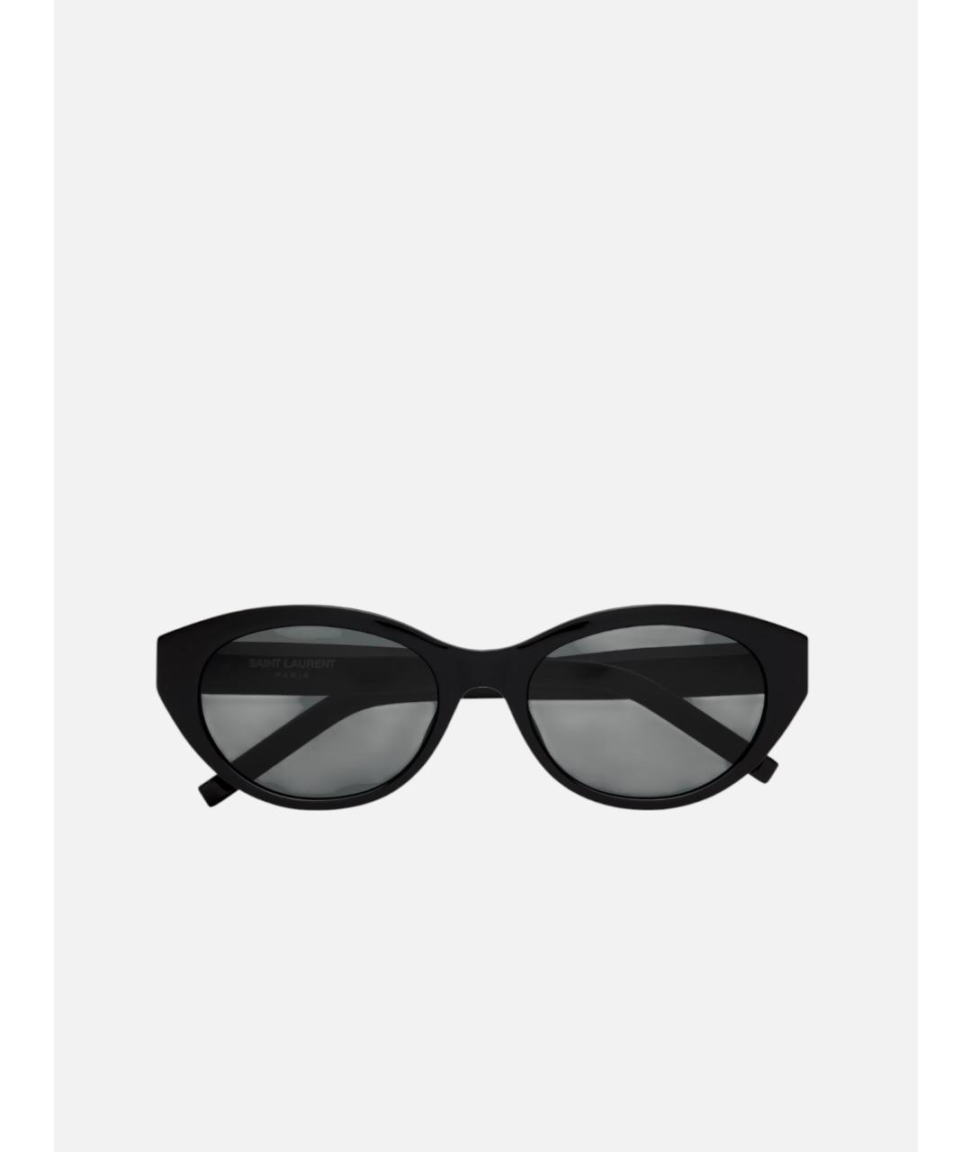 SAINT LAURENT Черные пластиковые солнцезащитные очки, фото 2