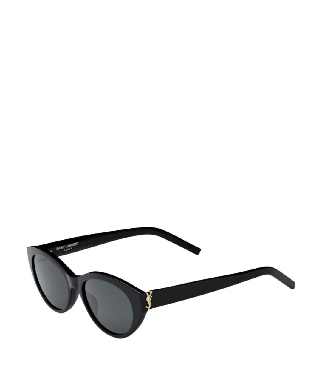 SAINT LAURENT Черные пластиковые солнцезащитные очки, фото 1