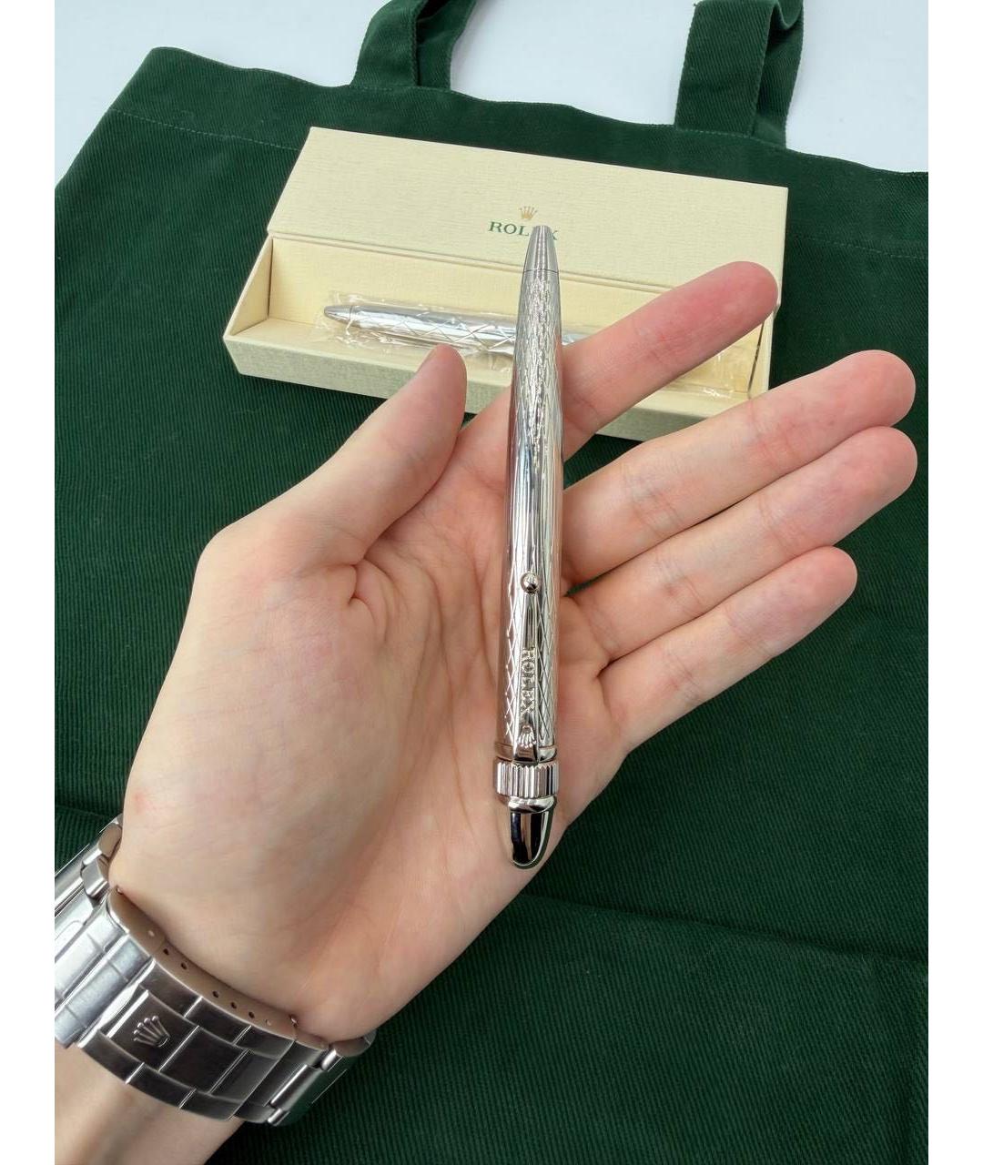 ROLEX Серебряная шариковая ручка, фото 4
