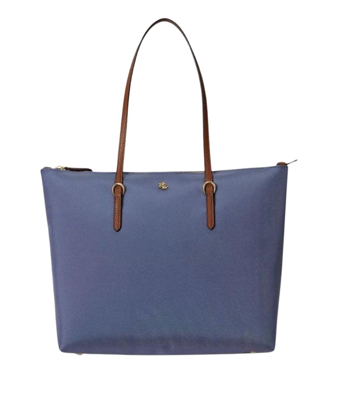 RALPH LAUREN Синяя сумка тоут, фото 1