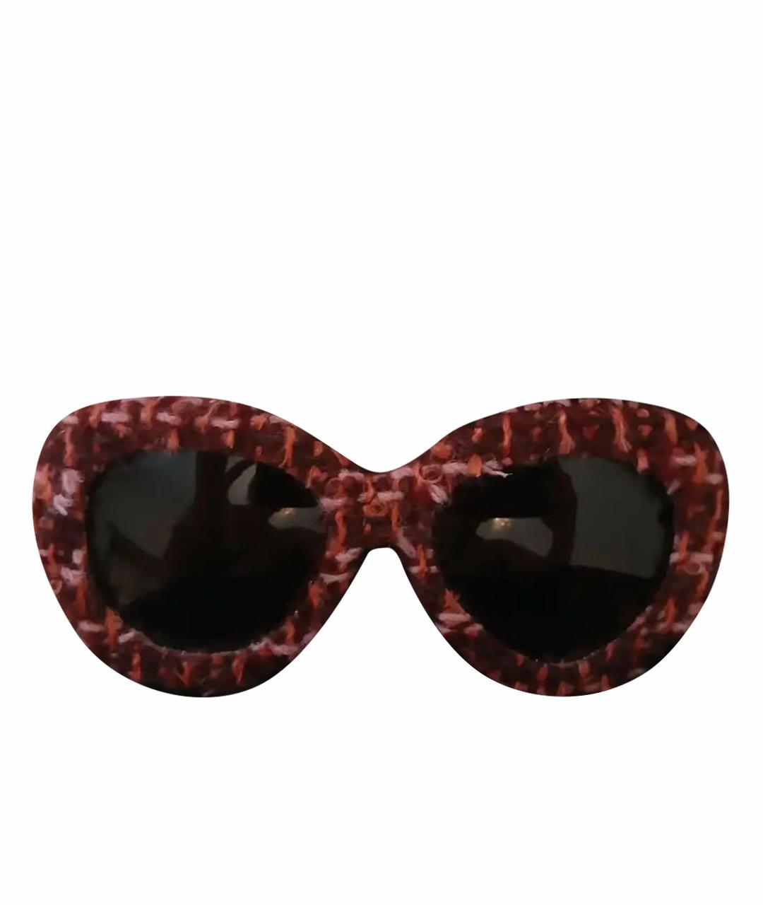 CHANEL Бордовые солнцезащитные очки, фото 1